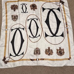 Vintage Cartier Paris silk scarf